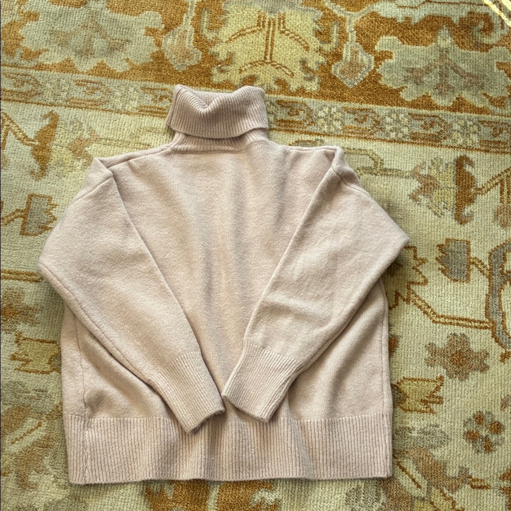 Elegant Cream Turtleneck Sweater